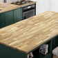 6ft Unfinished Acacia Wood Butcher Block Island, 72"L x 39"W x 1.5"T