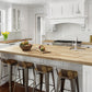 6ft Unfinished Acacia Wood Butcher Block Island, 72"L x 39"W x 1.5"T