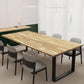 8ft Unfinished Acacia Wood Butcher Block Island, 96"L x 39"W x 1.5"T
