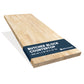 8ft Unfinished Hevea Wood Butcher Block Island, 96"L x 39"W x 1.5"T