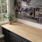 12ft Unfinished Hevea Wood Butcher Block Counter Tops, 144"L x 25"W x 1.5"T
