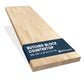 10ft Unfinished Hevea Wood Butcher Block Counter Tops, 120"L x 25"W x 1.5"T