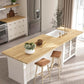10ft Unfinished Hevea Wood Butcher Block Counter Tops, 120"L x 25"W x 1.5"T