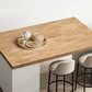 8ft Unfinished Hevea Wood Butcher Block Counter Tops, 96"L x 25"W x 1.5"T